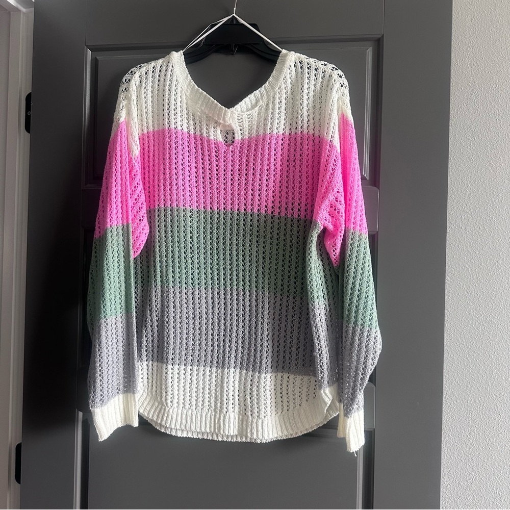 1.4.3. Story By Line Up Multicolor Striped Sweater